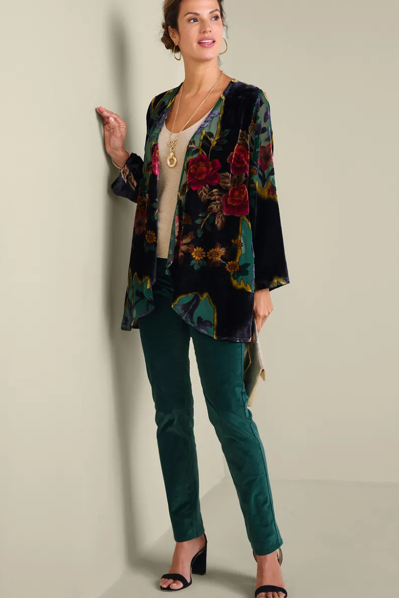 Cobertor Aaliyah en Terciopelo Floral con Detalle Burnout Jardín Secreto - Toppers Entornos Suaves