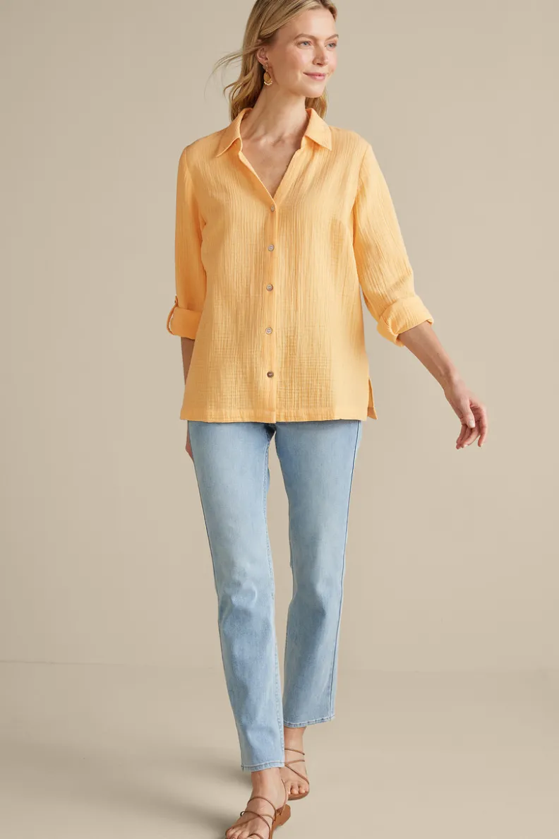 Blusa Oversized Addison en Gasas Suaves - Túnica Cómoda de Entorno Delicado