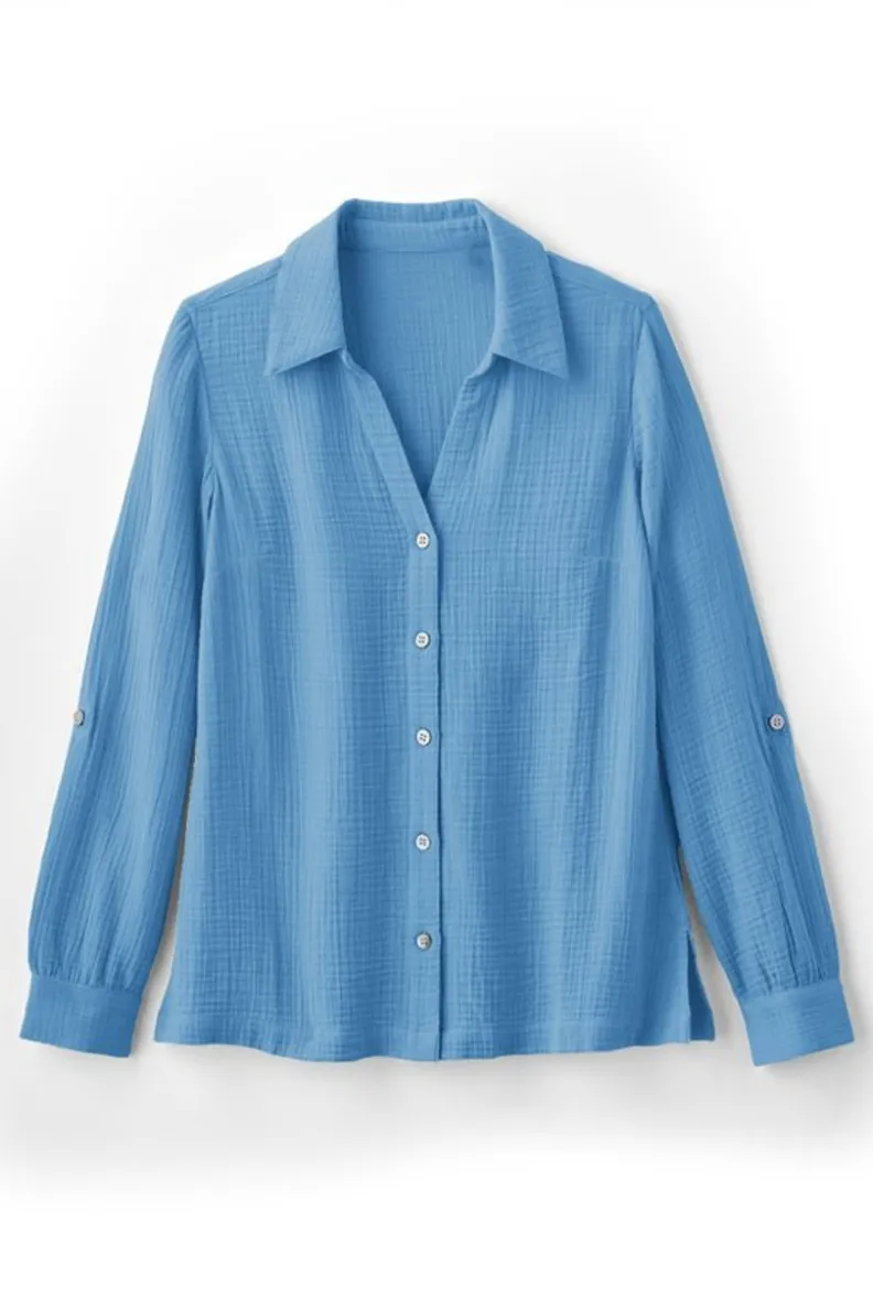 Blusa Oversized Addison en Gasas Suaves - Túnica Cómoda de Entorno Delicado