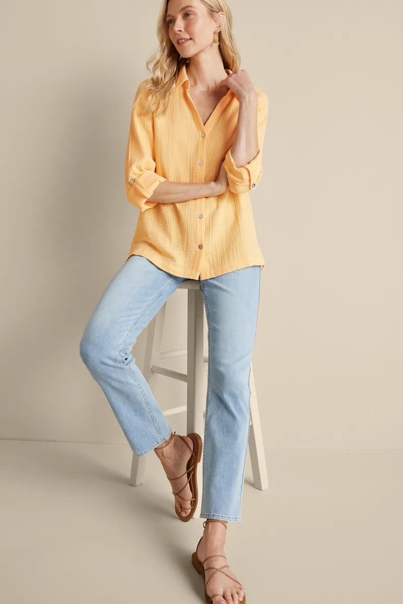 Blusa Oversized Addison en Gasas Suaves - Túnica Cómoda de Entorno Delicado