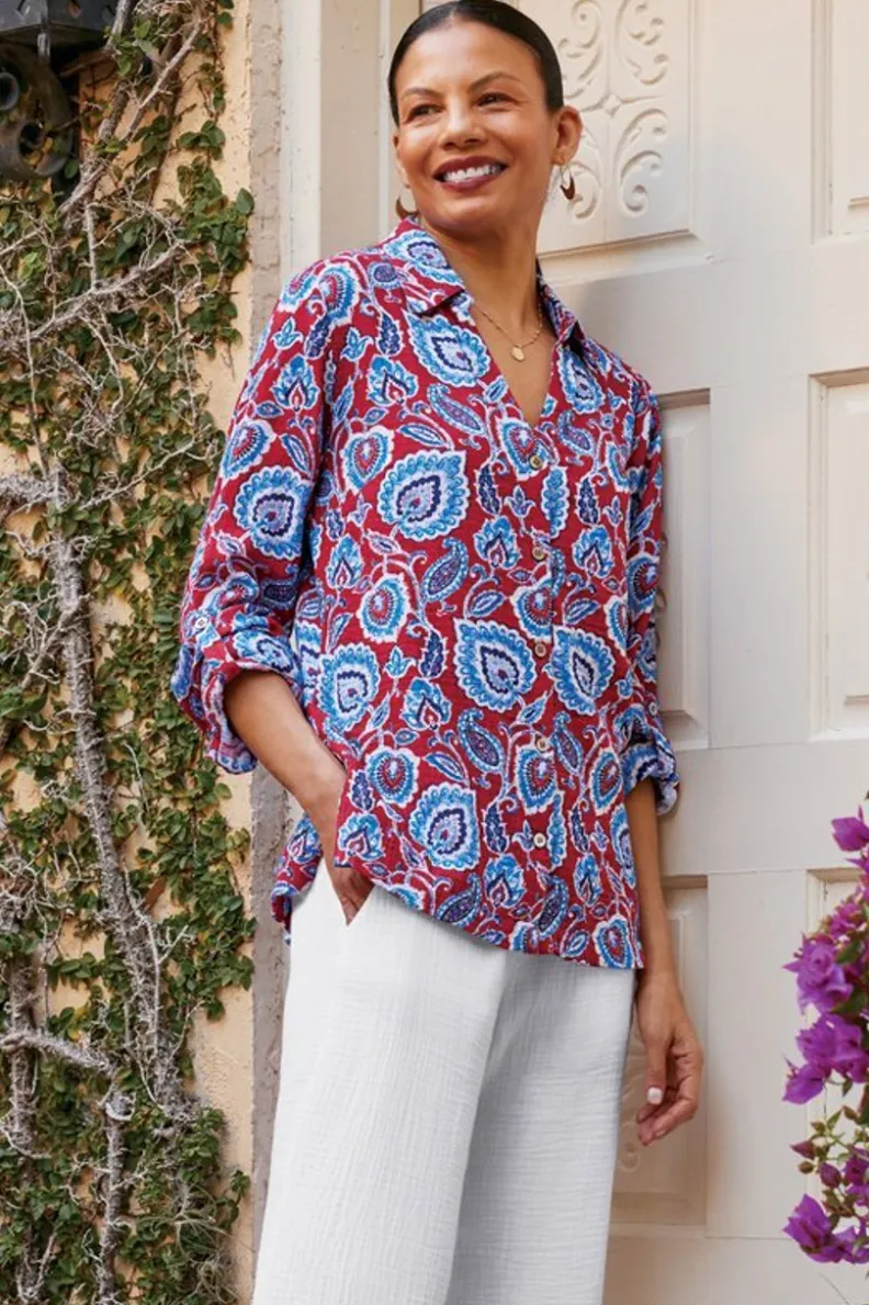 Blusa Oversized Addison en Gasas Suaves - Túnica Cómoda de Entorno Delicado