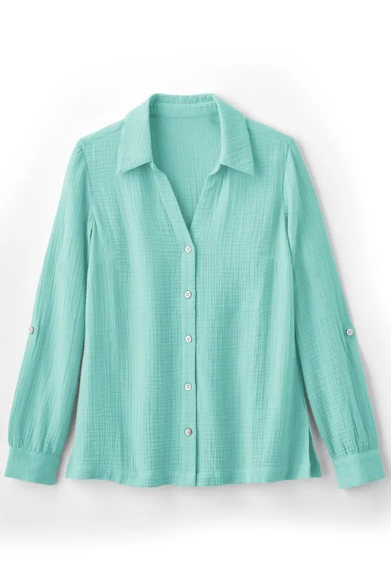 Blusa Oversized Addison en Gasas Suaves - Túnica Cómoda de Entorno Delicado