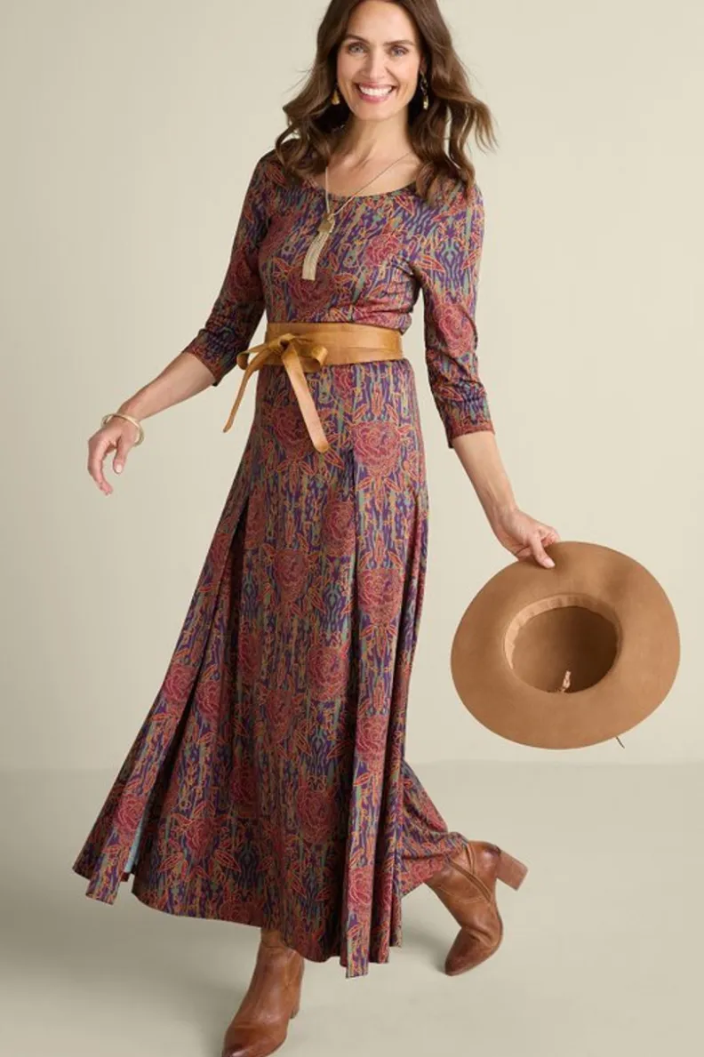 Vestido Alcott de Soft Surroundings - Diseño floral en tonos vibrantes para mujer