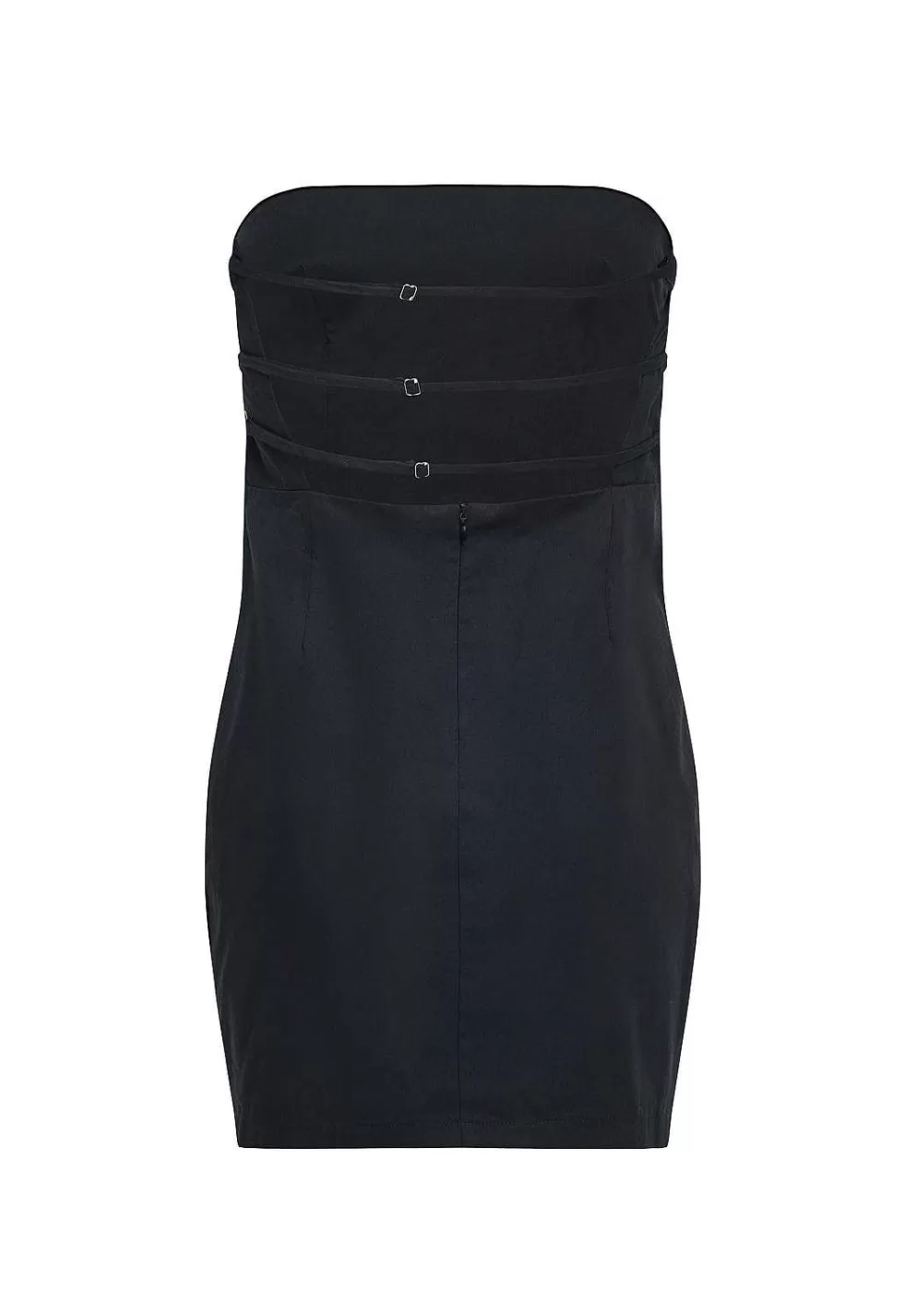 Vestido Corto sin Tirantes Leona Seducción - Modelo Femenino Elegante