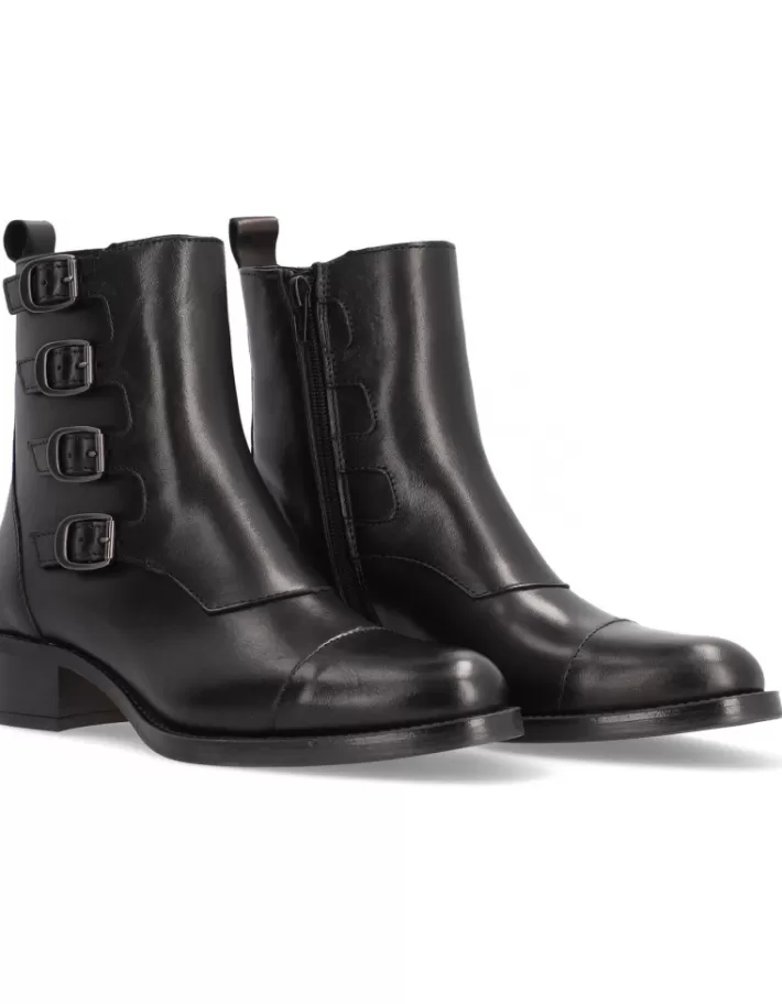 Botines Alpe Alain-2 para Mujer - Estilo Urbano con Detalles en Cuero Auténtico