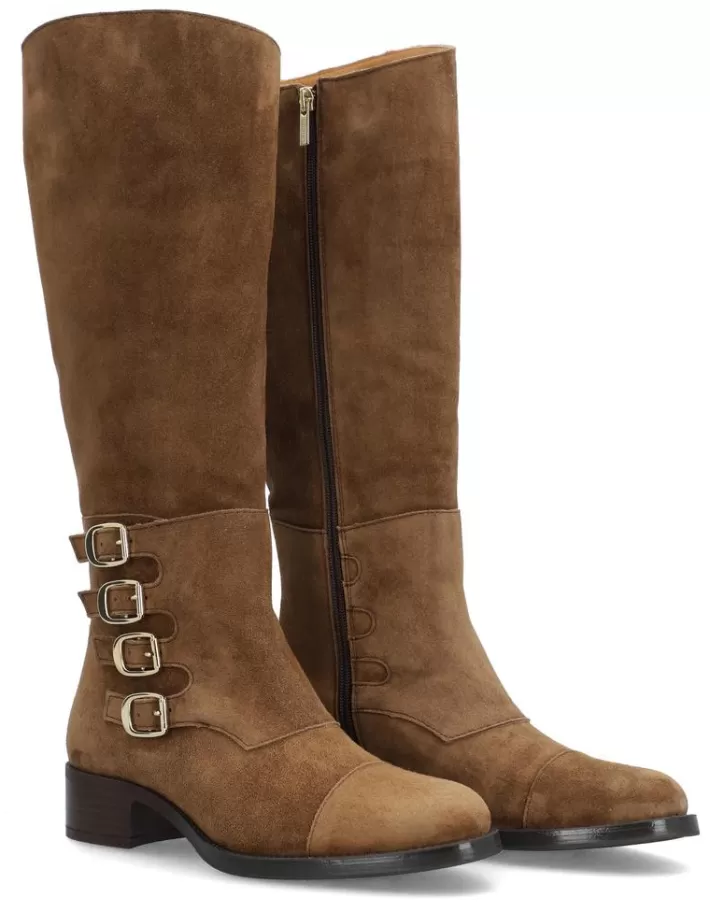 Botas de Senderismo para Mujer | Alpe Alain-2 Impermeables · Calzado Trekking Montaña con Soporte Tobillero · Cuero Sintético Resistentes · Invierno 2024