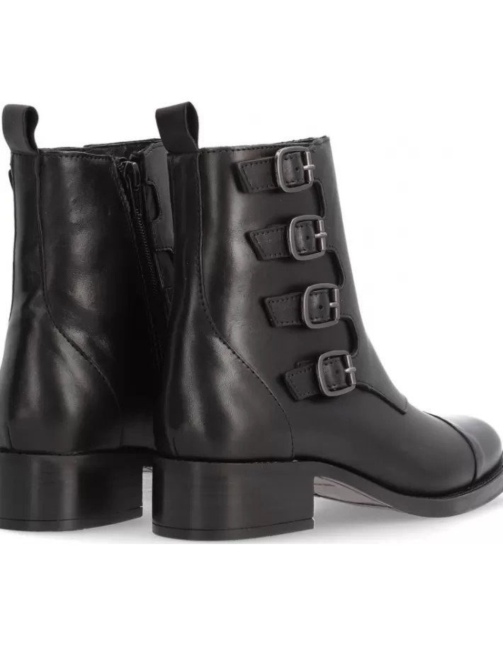 Botines Alpe Alain-2 para Mujer - Estilo Urbano con Detalles en Cuero Auténtico