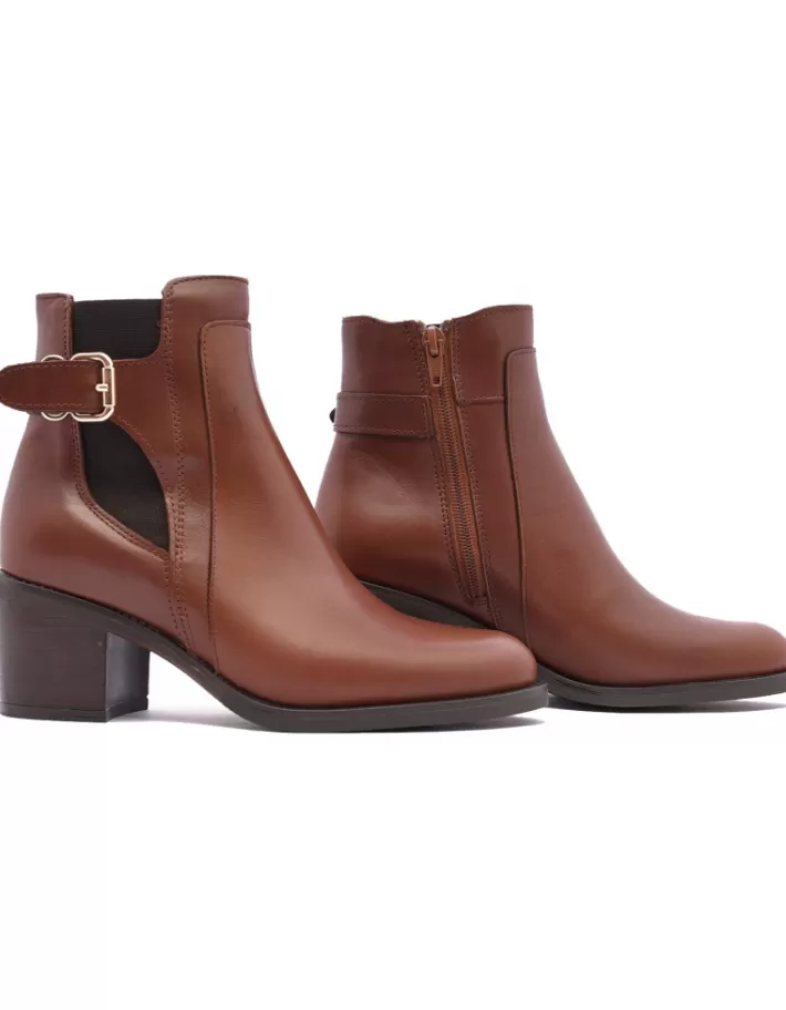 Botines Alpe Anne para Mujer - Estilo Versátil y Confortable en Cuero