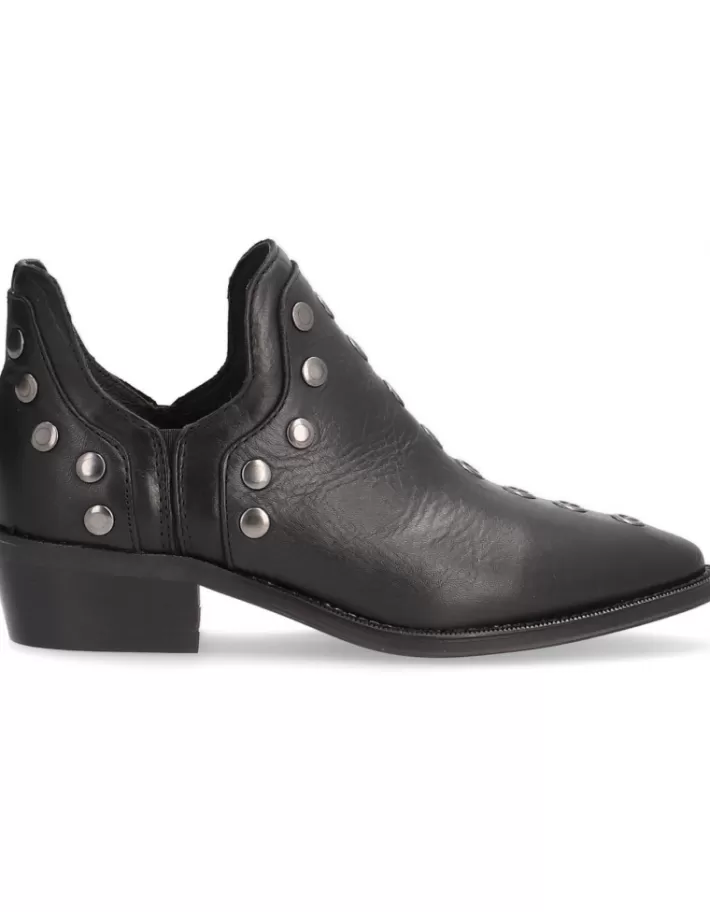 Botines Alpe Cecile para Mujer - Elegantes en Cuero Genuino para Otoño/Invierno | Estilo Urbano con Detalles en Costura Visible | Talla Europea Disponible en Negro Clásico