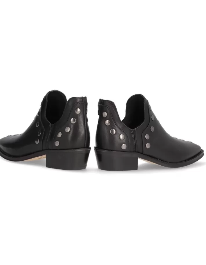 Botines Alpe Cecile para Mujer - Elegantes en Cuero Genuino para Otoño/Invierno | Estilo Urbano con Detalles en Costura Visible | Talla Europea Disponible en Negro Clásico