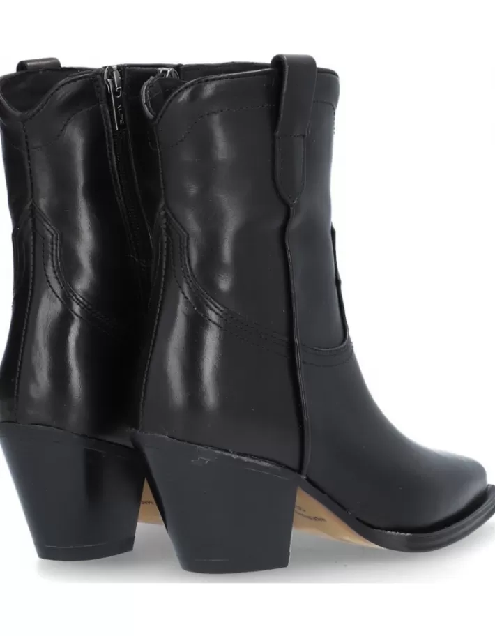Botines Alpe Givet Mujer - Estilo Versátil con Detalles en Cuero Auténtico