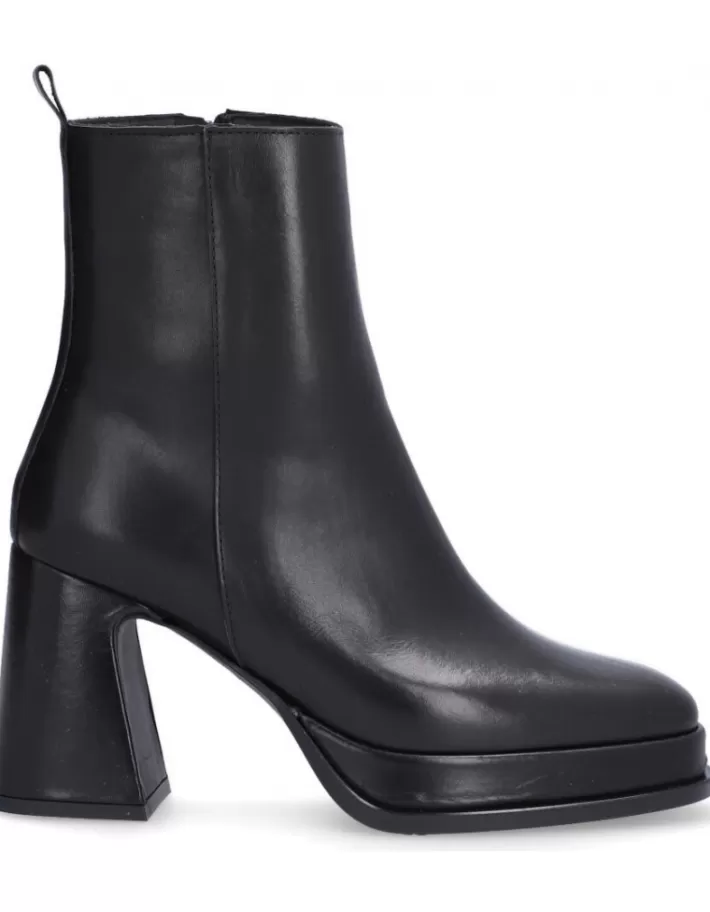 Botines Mujer Alpe Idanna - Calzado de Cuero Genuino para Temporada Otoño-Invierno | Estilo Clásico con Detalles Modernos | Tallas 36-42 EU