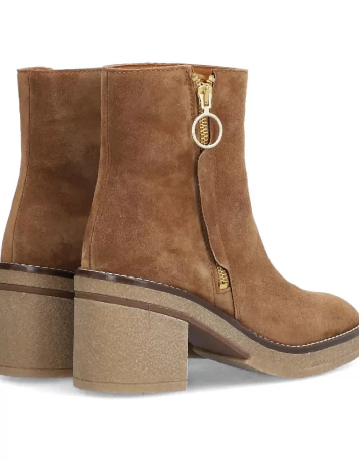 Botines Alpe Janis para Mujer - Botines de Cuero Otoño-Invierno, Estilo Casual para Caminar con Diseño Moderno y Cómodo en Negro Clásico