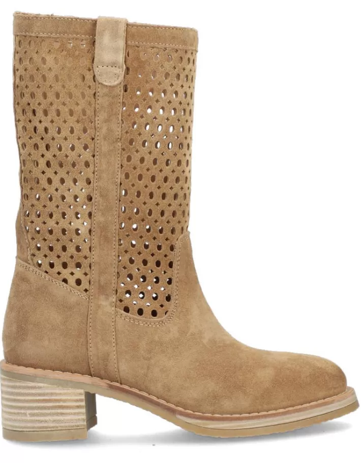 Botas Mujer Elegantes Alpe Madame - Cuero Genuino con Tacón Bloque y Suela Antideslizante | Calzado de Invierno 2024 para Look Urbano y Cálido