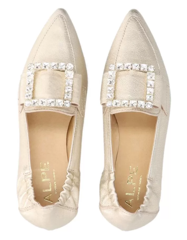 Alpe Niza - Mocasines Clásicos para Mujer | Piel Suave y Comodidad Elegante | Diseño Versátil en Tonalidades Neutras