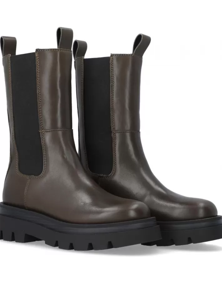 Alpe Soho - Botas Mujer Invierno 2023 | Estilo Urbano con Detalles en Cuero y Suela Antideslizante