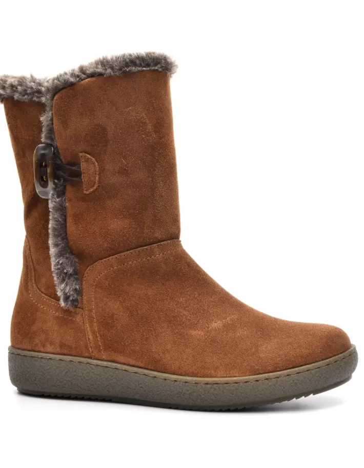 Botines Alpe Urban para Mujer - Estilo Moderno en Cuero con Detalles de Costura Contrastante, Invierno 2024 | Tendencia Moda Urbana