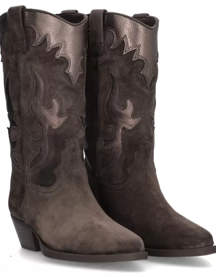 Botas Vaqueras Alpe Western para Mujer - Elegantes y Confortables, Cuero Genuino