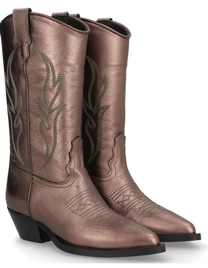 Botas Vaqueras Alpe para Mujer - Cuero Auténtico y Diseño Occidental Duradero ¡Últimas Unidades!