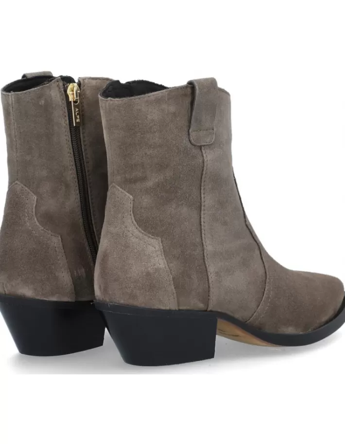 Botines Alpe Western para Mujer · Cuero genuino, estilo resistente con detalles vintage · Calzado de temporada otoño-invierno, comodidad y elegancia para aventuras urbanas