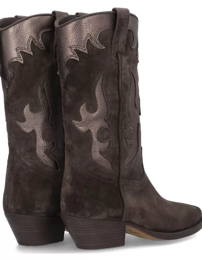 Botas Vaqueras Alpe Western para Mujer - Elegantes y Confortables, Cuero Genuino