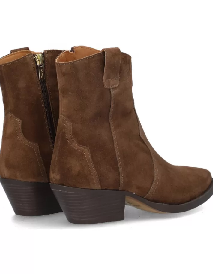 Botines Vaqueros para Mujer - Estilo Alpe Western en Piel Sintética | Diseño Casual con Detalles Vaqueros