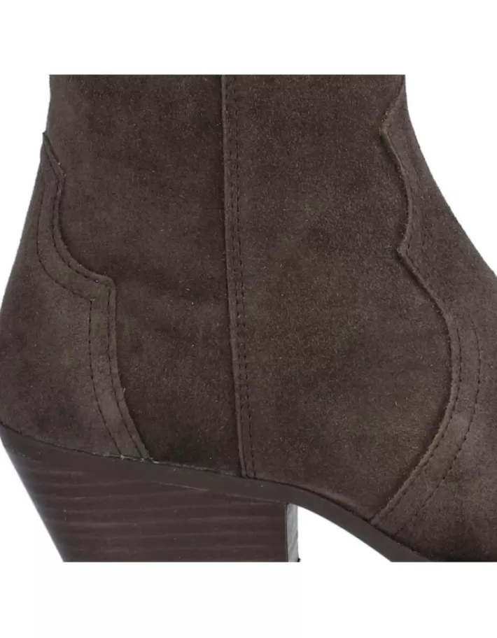 Alpe Western - Botines Mujer de Cuero para Otoño/Invierno | Ajuste Cómodo con Detalles en Costura | Calzado Casual con Suela Antideslizante | Estilo Versátil para Looks Urbanos