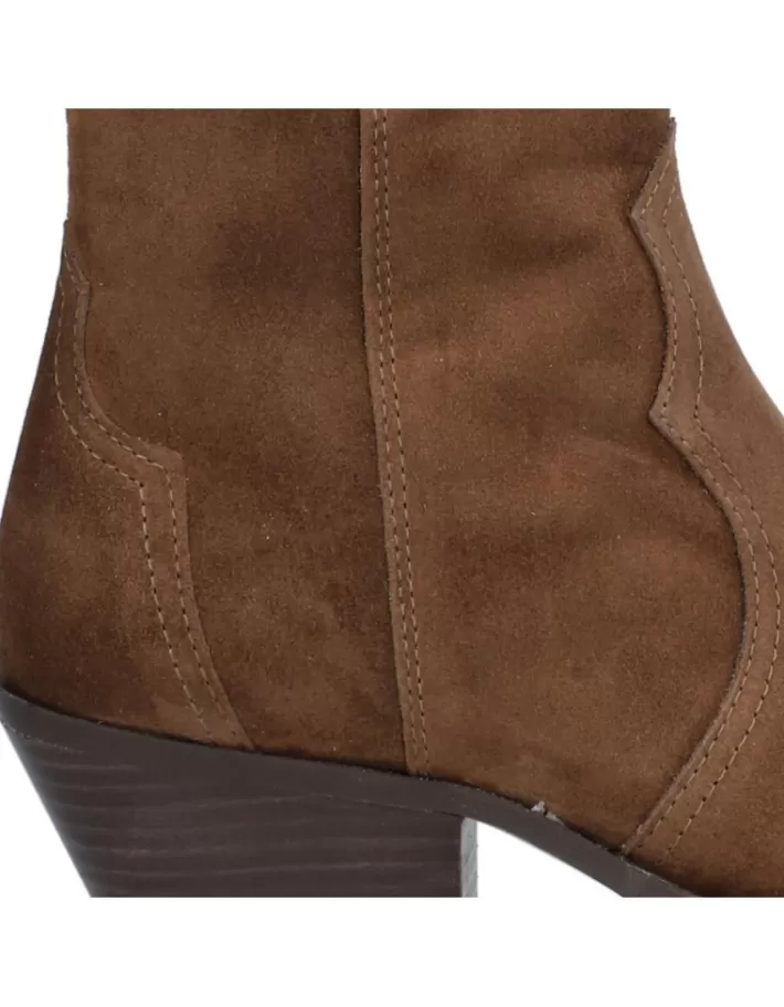 Botines Vaqueros para Mujer - Estilo Alpe Western en Piel Sintética | Diseño Casual con Detalles Vaqueros