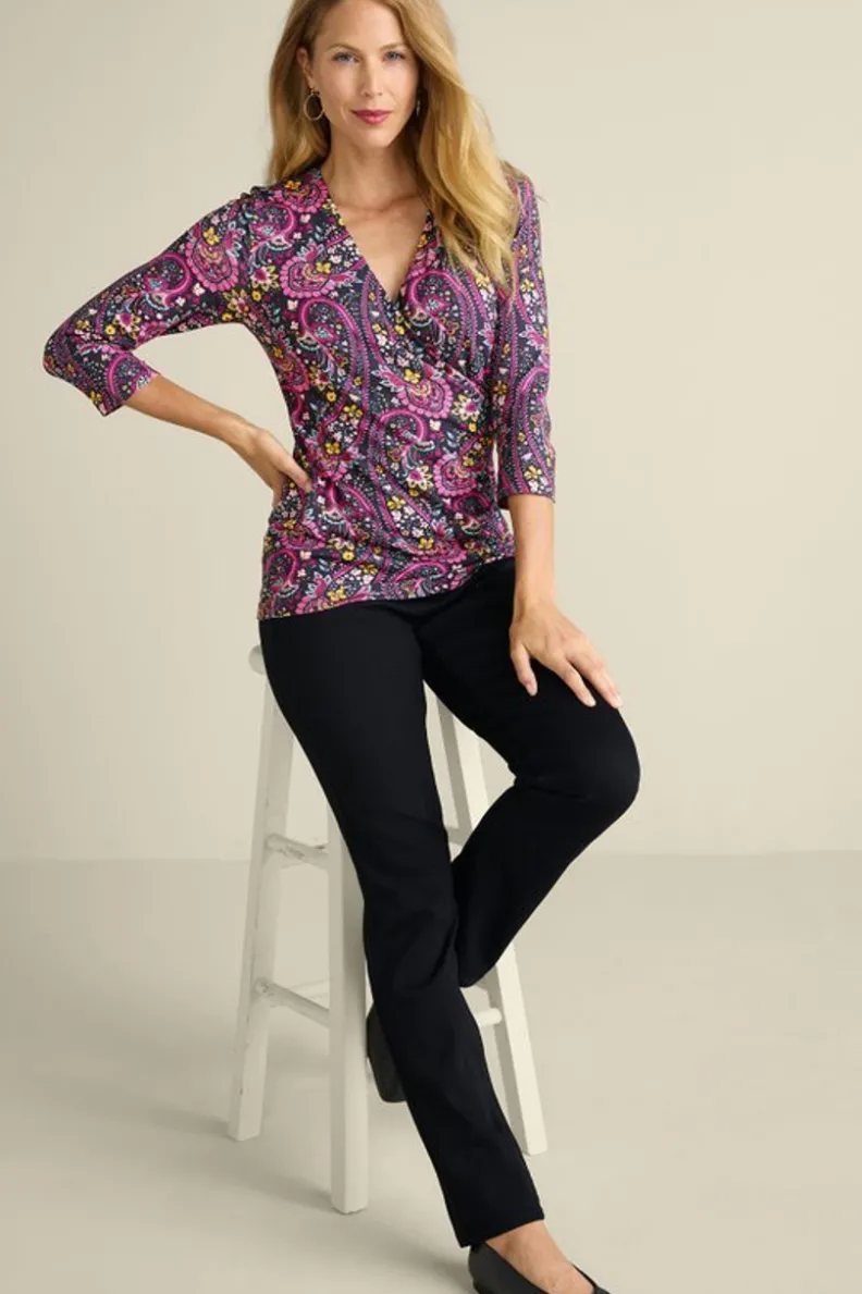 Blusa de punto Alyssa - Tejido ultrasuave para looks casuales y elegantes (Soft Surroundings Collection)