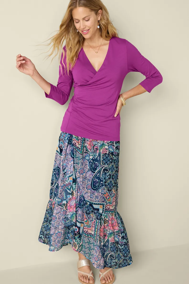 Blusa de punto Alyssa - Tejido ultrasuave para looks casuales y elegantes (Soft Surroundings Collection)