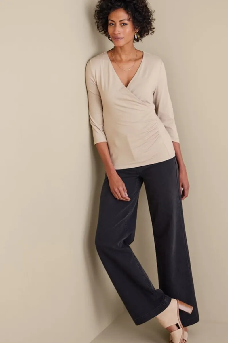 Blusa de punto Alyssa - Tejido ultrasuave para looks casuales y elegantes (Soft Surroundings Collection)