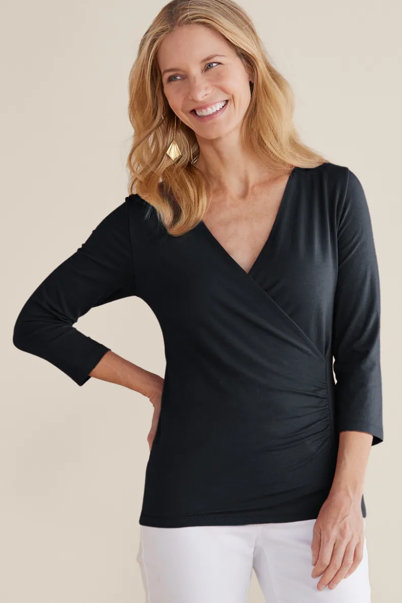 Blusa de punto Alyssa - Tejido ultrasuave para looks casuales y elegantes (Soft Surroundings Collection)