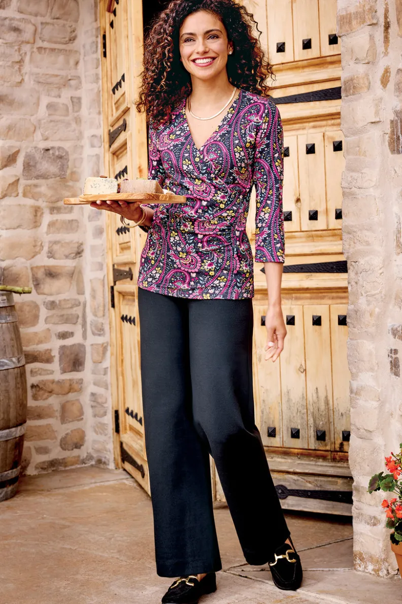 Blusa de punto Alyssa - Tejido ultrasuave para looks casuales y elegantes (Soft Surroundings Collection)
