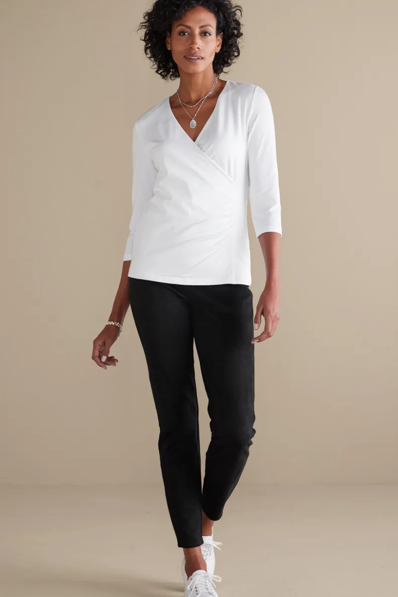 Blusa de punto Alyssa - Tejido ultrasuave para looks casuales y elegantes (Soft Surroundings Collection)