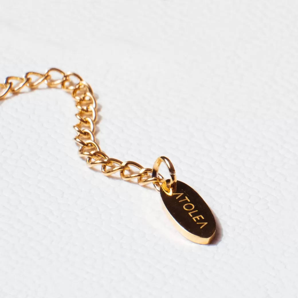 Pulsera Figaro Amalfi con Detalles Dorados - Joyería Atolea (Colección Costera)