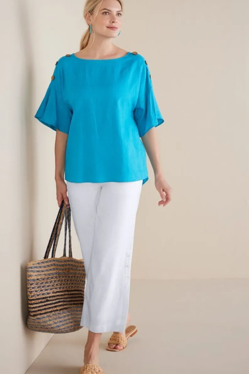 Jersey Andrea en tejido transpirable de lino y algodón - Colección Soft Surroundings