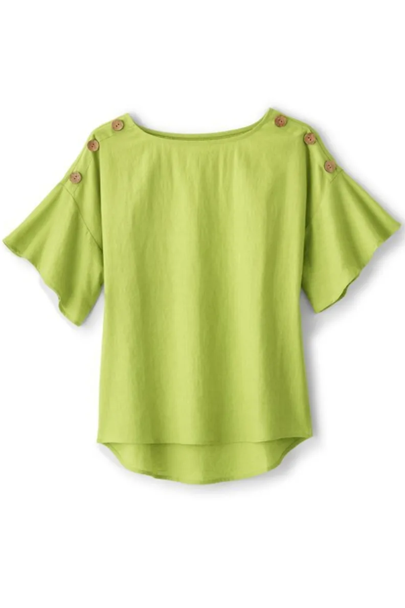 Jersey Andrea en tejido transpirable de lino y algodón - Colección Soft Surroundings