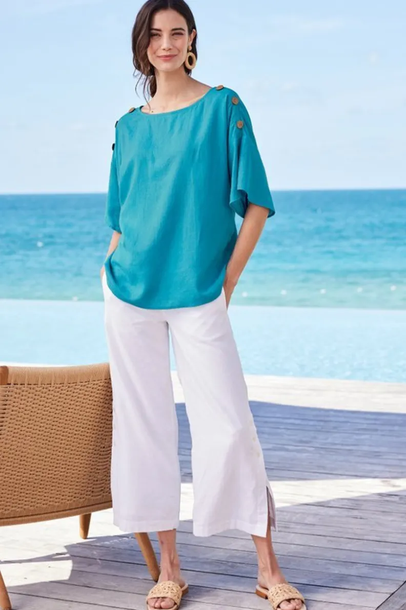 Jersey Andrea en tejido transpirable de lino y algodón - Colección Soft Surroundings