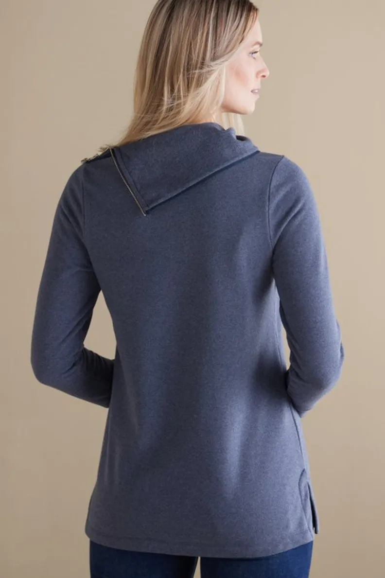 Túnica Angie - Estilo Casual con Toques Elegantes de Tops Entornos Suaves para Mujer