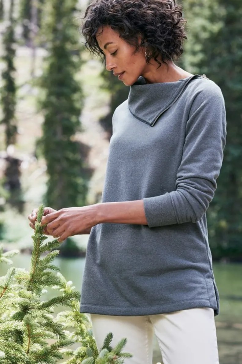 Túnica Angie - Estilo Casual con Toques Elegantes de Tops Entornos Suaves para Mujer