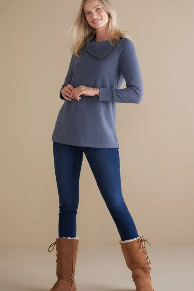 Túnica Angie - Estilo Casual con Toques Elegantes de Tops Entornos Suaves para Mujer