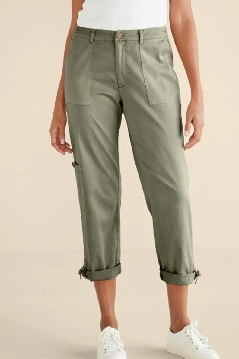 Pantalones Versátiles Antigua - Aire Suave, Corte Mid-Length y Convertibles para Viajes