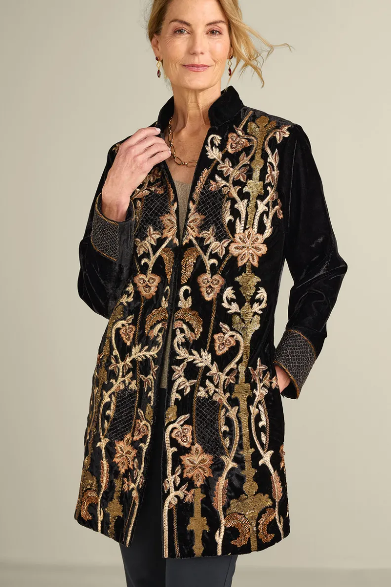 Elegante Chaqueta Antoinette en Negro - Abrigos y Chaquetas de Soft Surroundings