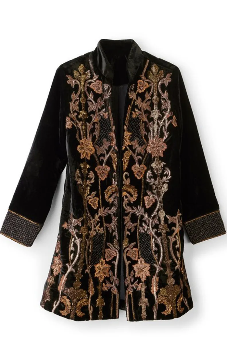 Elegante Chaqueta Antoinette en Negro - Abrigos y Chaquetas de Soft Surroundings