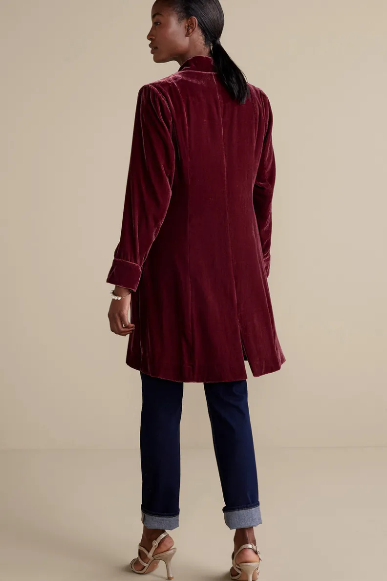 Chaqueta de Terciopelo Aria - Abrigos Elegantes con Toque Suave de Soft Surroundings
