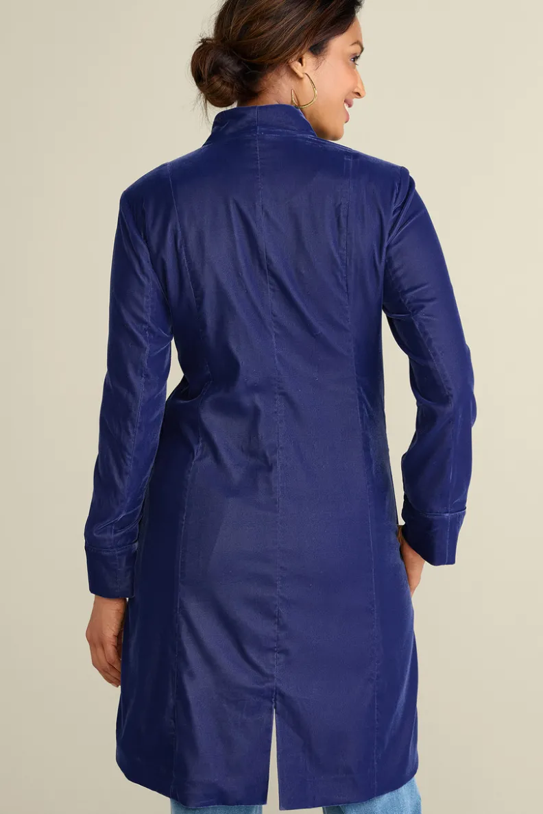 Chaqueta de Terciopelo Aria - Abrigos Elegantes con Toque Suave de Soft Surroundings
