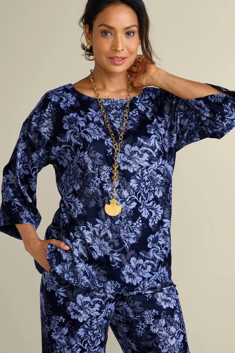 Blusa Aria en Terciopelo Suave - Diseño Premium de Soft Surroundings