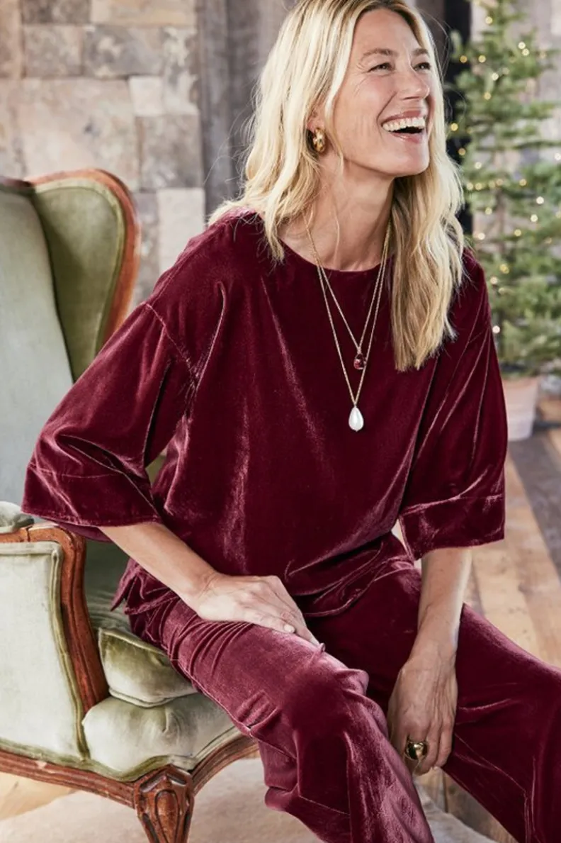 Blusa Aria en Terciopelo Suave - Diseño Premium de Soft Surroundings