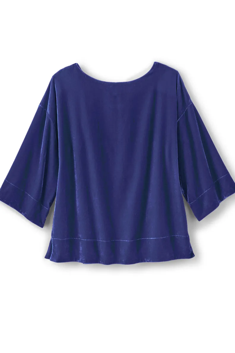 Blusa Aria en Terciopelo Suave - Diseño Premium de Soft Surroundings