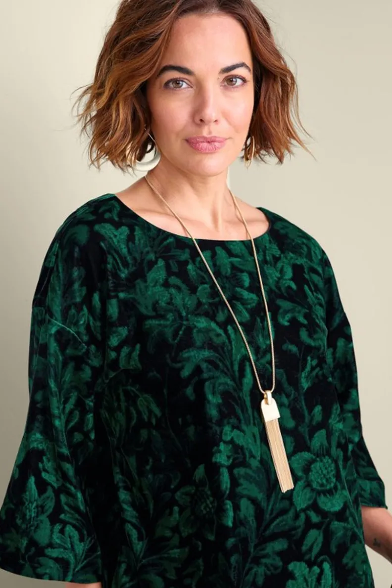 Blusa Aria en Terciopelo Suave - Diseño Premium de Soft Surroundings